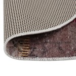 vidaXL Covor lavabil, mozaic multicolor, φ120 cm, antiderapant vidaXL Covor lavabil, mozaic multicolor, φ120 cm, antiderapant