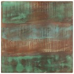 vidaXL Masă laterală cu roți, 40x40x42 cm, lemn masiv reciclat