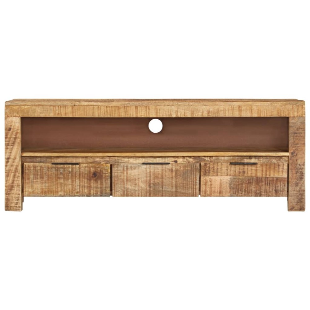 vidaXL Comodă TV, 110x30x40 cm, lemn de mango nefinisat