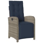 vidaXL Set de dining pentru grădină , 5 piese, gri din ratan poly vidaXL Set de dining pentru grădină , 5 piese, gri din ratan poly