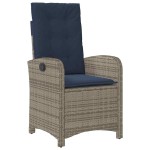 vidaXL Set de dining pentru grădină , 7 piese, din rattan polietilenic gri. vidaXL Set de dining pentru grădină , 7 piese, din rattan polietilenic gri.