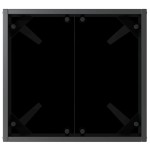 vidaXL Șezlonguri 3 pcs Negru și Alb 40 x 40 x 40.5 cm poliratan