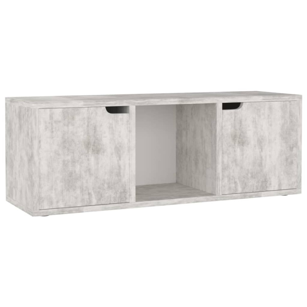 vidaXL Comodă TV, gri beton, 88,5x27,5x30,5 cm, lemn prelucrat