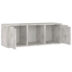 vidaXL Comodă TV, gri beton, 88,5x27,5x30,5 cm, lemn prelucrat vidaXL Comodă TV, gri beton, 88,5x27,5x30,5 cm, lemn prelucrat