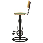 vidaXL Scaune de bar, 2 buc., lemn masiv reciclat