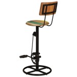 vidaXL Scaune de bar, 2 buc., lemn masiv reciclat