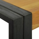 vidaXL Dulap de baie suspendat, 45x45x35 cm, lemn masiv de tec
