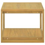 vidaXL Dulap de baie suspendat, 60x45x35 cm, lemn masiv de tec