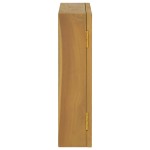 vidaXL Dulap cu oglindă, 60x10x40 cm, lemn masiv de tec