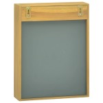 vidaXL Dulap cu oglindă, 30x10x40 cm, lemn masiv de tec vidaXL Dulap cu oglindă, 30x10x40 cm, lemn masiv de tec