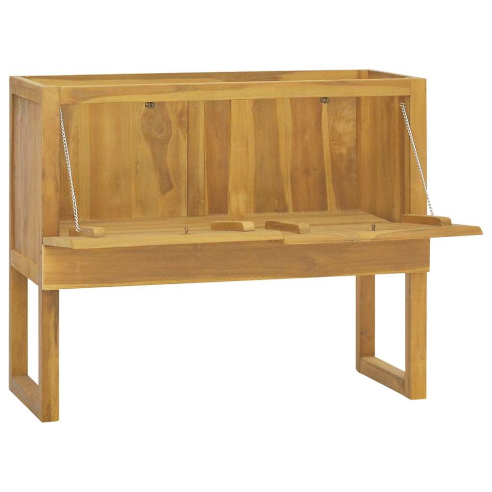 vidaXL Dulap de baie, 90x40x75,5 cm, lemn masiv de tec