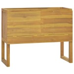 vidaXL Dulap de baie, 90x40x75,5 cm, lemn masiv de tec vidaXL Dulap de baie, 90x40x75,5 cm, lemn masiv de tec