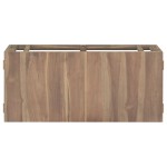 vidaXL Dulap pentru baie de perete, 90x39x40 cm, lemn masiv de tec