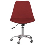 vidaXL Scaune de bucătărie pivotante, 2 buc., roșu vin, textil vidaXL Scaune de bucătărie pivotante, 2 buc., roșu vin, textil