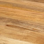 vidaXL Masă de bucătărie, Ø110x78 cm, lemn masiv de mango și oțel