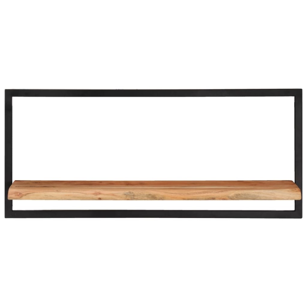 vidaXL Rafturi de perete 2 buc. 80x25x35 cm lemn masiv acacia/oțel