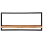 vidaXL Rafturi de perete 2 buc. 80x25x35 cm lemn masiv acacia/oțel vidaXL Rafturi de perete 2 buc. 80x25x35 cm lemn masiv acacia/oțel