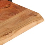 vidaXL Rafturi de perete 2 buc. 80x25x35 cm lemn masiv acacia/oțel vidaXL Rafturi de perete 2 buc. 80x25x35 cm lemn masiv acacia/oțel