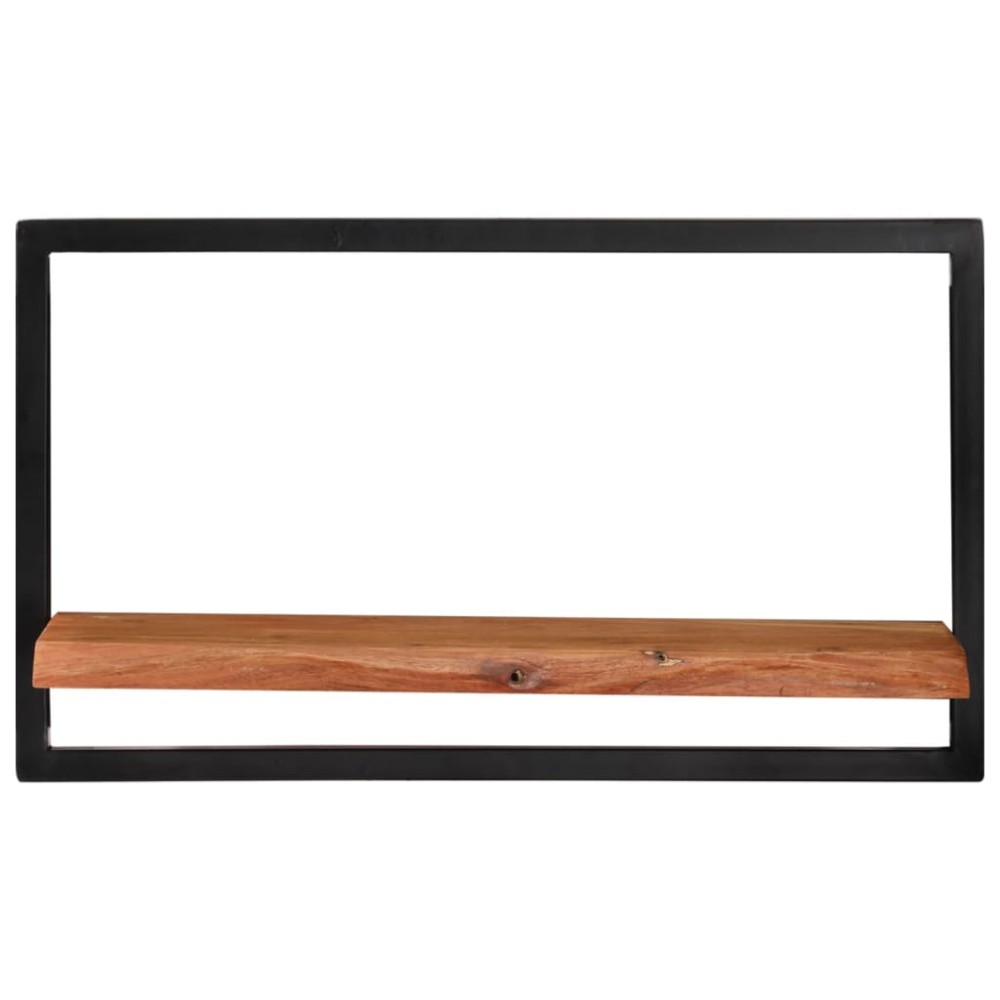 vidaXL Rafturi de perete 2 buc. 60x25x35 cm lemn masiv acacia/oțel