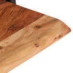 vidaXL Rafturi de perete 2 buc. 60x25x35 cm lemn masiv acacia/oțel vidaXL Rafturi de perete 2 buc. 60x25x35 cm lemn masiv acacia/oțel