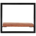 vidaXL Rafturi de perete 2 buc. 40x24x35 cm lemn masiv acacia/oțel vidaXL Rafturi de perete 2 buc. 40x24x35 cm lemn masiv acacia/oțel