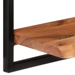 vidaXL Rafturi de perete 2 buc. 40x24x35 cm lemn masiv acacia/oțel vidaXL Rafturi de perete 2 buc. 40x24x35 cm lemn masiv acacia/oțel