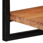 vidaXL Rafturi de perete 2 buc. 25x25x35 cm lemn masiv acacia/oțel vidaXL Rafturi de perete 2 buc. 25x25x35 cm lemn masiv acacia/oțel