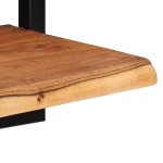 vidaXL Rafturi de perete 2 buc. 25x25x35 cm lemn masiv acacia/oțel vidaXL Rafturi de perete 2 buc. 25x25x35 cm lemn masiv acacia/oțel