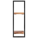 vidaXL Rafturi de perete 2 buc. 25x25x75 cm lemn masiv acacia/oțel vidaXL Rafturi de perete 2 buc. 25x25x75 cm lemn masiv acacia/oțel