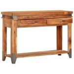 vidaXL Masă consolă, 110x34x74 cm, lemn masiv de acacia vidaXL Masă consolă, 110x34x74 cm, lemn masiv de acacia