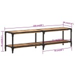 vidaXL Comodă TV, 150x30x41 cm, lemn masiv de mango vidaXL Comodă TV, 150x30x41 cm, lemn masiv de mango