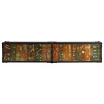 vidaXL Comodă TV, 150x30x41 cm, lemn masiv reciclat