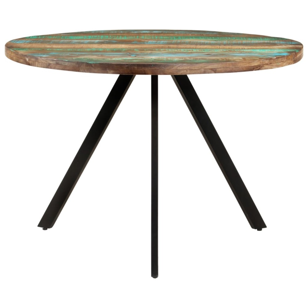 vidaXL Masă de bucătărie, 110x75 cm, lemn masiv reciclat
