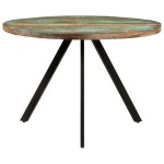 vidaXL Masă de bucătărie, 110x75 cm, lemn masiv reciclat vidaXL Masă de bucătărie, 110x75 cm, lemn masiv reciclat
