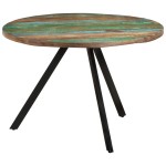 vidaXL Masă de bucătărie, 110x75 cm, lemn masiv reciclat vidaXL Masă de bucătărie, 110x75 cm, lemn masiv reciclat