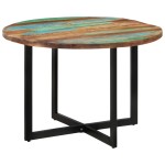 vidaXL Masă de bucătărie, 110x75 cm, lemn masiv reciclat vidaXL Masă de bucătărie, 110x75 cm, lemn masiv reciclat