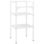 vidaXL Cadru chiuvetă de baie, alb, 40x38x83 cm, fier