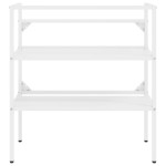 vidaXL Cadru chiuvetă de baie, alb, 79x38x83 cm, fier vidaXL Cadru chiuvetă de baie, alb, 79x38x83 cm, fier