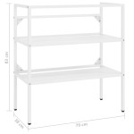 vidaXL Cadru chiuvetă de baie, alb, 79x38x83 cm, fier vidaXL Cadru chiuvetă de baie, alb, 79x38x83 cm, fier