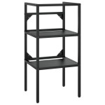 vidaXL Cadru chiuvetă de baie, negru, 40x38x83 cm, fier vidaXL Cadru chiuvetă de baie, negru, 40x38x83 cm, fier