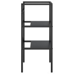 vidaXL Cadru chiuvetă de baie, negru, 40x38x83 cm, fier vidaXL Cadru chiuvetă de baie, negru, 40x38x83 cm, fier