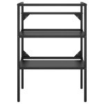 vidaXL Cadru chiuvetă de baie, negru, 59x38x83 cm, fier vidaXL Cadru chiuvetă de baie, negru, 59x38x83 cm, fier