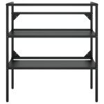 vidaXL Cadru chiuvetă de baie, negru, 79x38x83 cm, fier vidaXL Cadru chiuvetă de baie, negru, 79x38x83 cm, fier