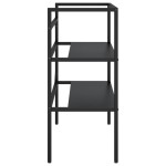 vidaXL Cadru chiuvetă de baie, negru, 79x38x83 cm, fier vidaXL Cadru chiuvetă de baie, negru, 79x38x83 cm, fier