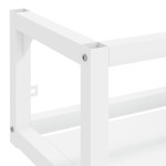 vidaXL Cadru chiuvetă de baie pentru perete, alb, 40x38x31 cm, fier vidaXL Cadru chiuvetă de baie pentru perete, alb, 40x38x31 cm, fier