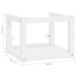 vidaXL Cadru chiuvetă de baie pentru perete, alb, 40x38x31 cm, fier vidaXL Cadru chiuvetă de baie pentru perete, alb, 40x38x31 cm, fier