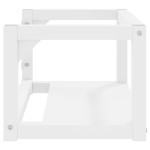 vidaXL Cadru chiuvetă de baie pentru perete, alb, 59x38x31 cm, fier vidaXL Cadru chiuvetă de baie pentru perete, alb, 59x38x31 cm, fier