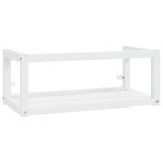 vidaXL Cadru chiuvetă de baie pentru perete, alb, 79x38x31 cm, fier vidaXL Cadru chiuvetă de baie pentru perete, alb, 79x38x31 cm, fier