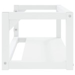 vidaXL Cadru chiuvetă de baie pentru perete, alb, 79x38x31 cm, fier vidaXL Cadru chiuvetă de baie pentru perete, alb, 79x38x31 cm, fier