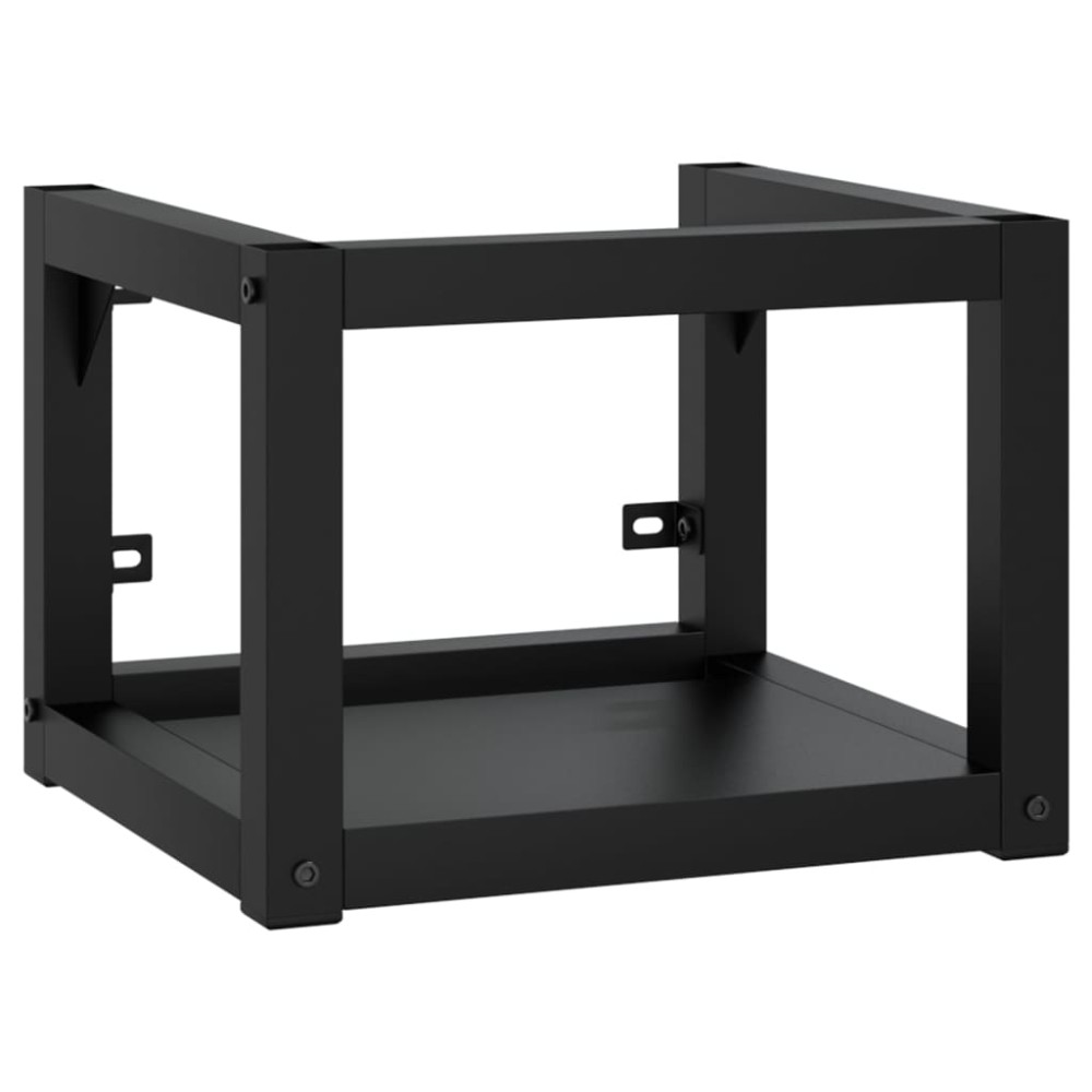 vidaXL Cadru chiuvetă de baie pentru perete, negru, 40x38x31 cm, fier